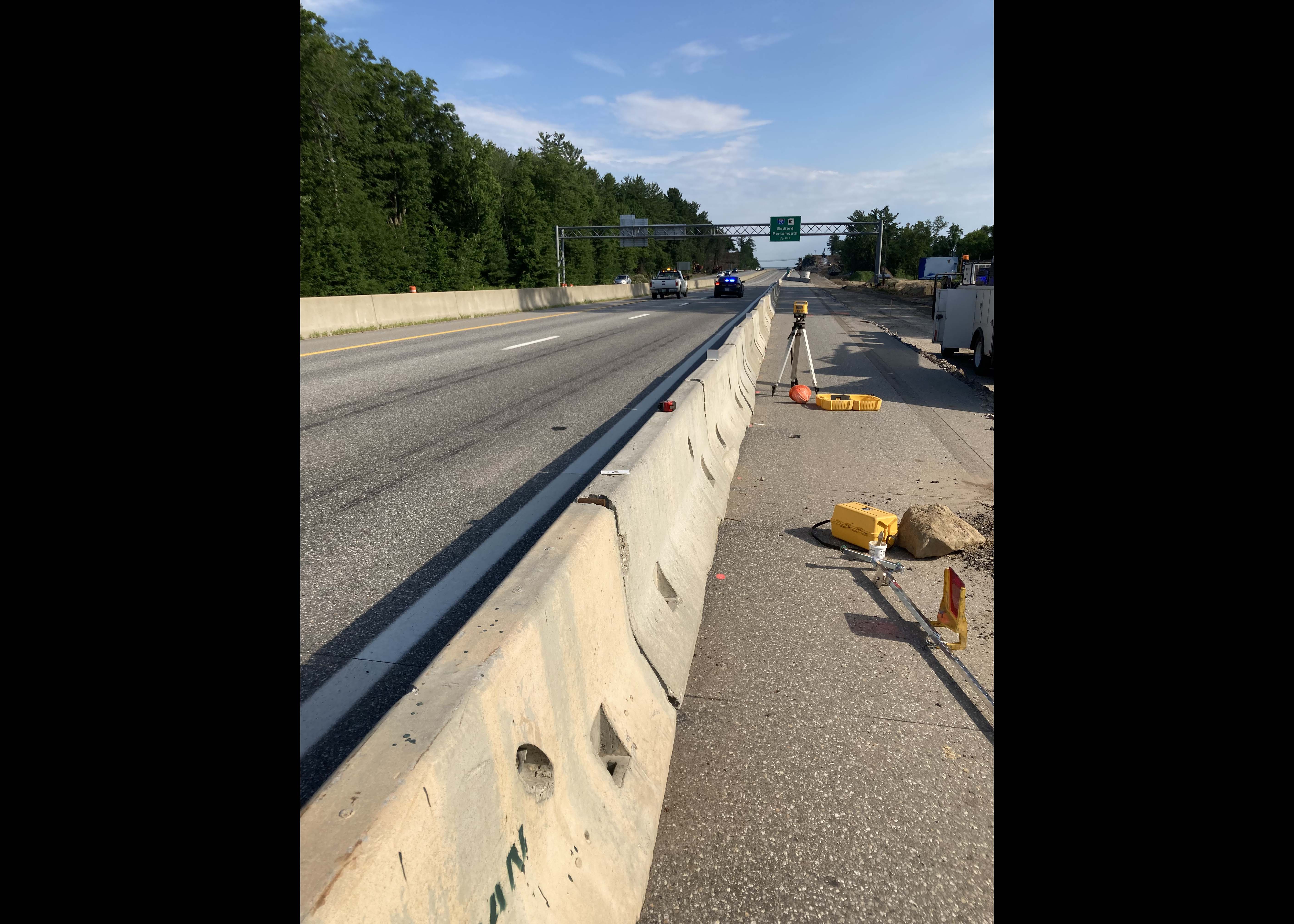 Drainage installation Adjacent to NB Travel Lanes - August 2022